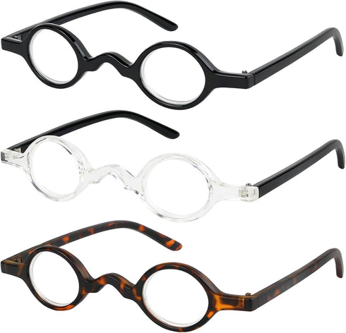 Success Eyewear Reading Glasses Set of 3 - Spring Hinge Professor Readers for Men and Women, Quality Fashion Glasses