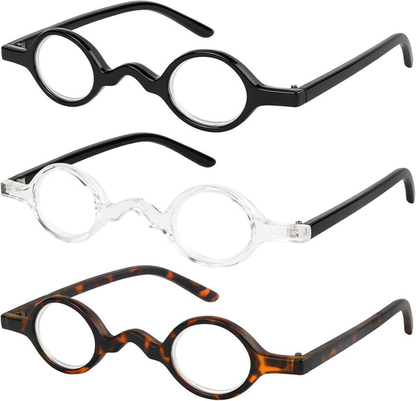 Success Eyewear Reading Glasses Set of 3 - Spring Hinge Professor Readers for Men and Women, Quality Fashion Glasses