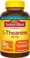Nature Made Chewable L-Theanine 200mg - 50 Chewable Tablets for Stress Relief, 50 Day Supply