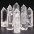 Rockcloud Pack of 3 Healing Crystal Wands, 6 Faceted Prism Bar Reiki Chakra Stones for Meditation