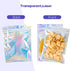 6x9 inch Holographic Packaging Bags - Resealable Foil Pouch Mylar Sample Bag for Small Business and Food Storage