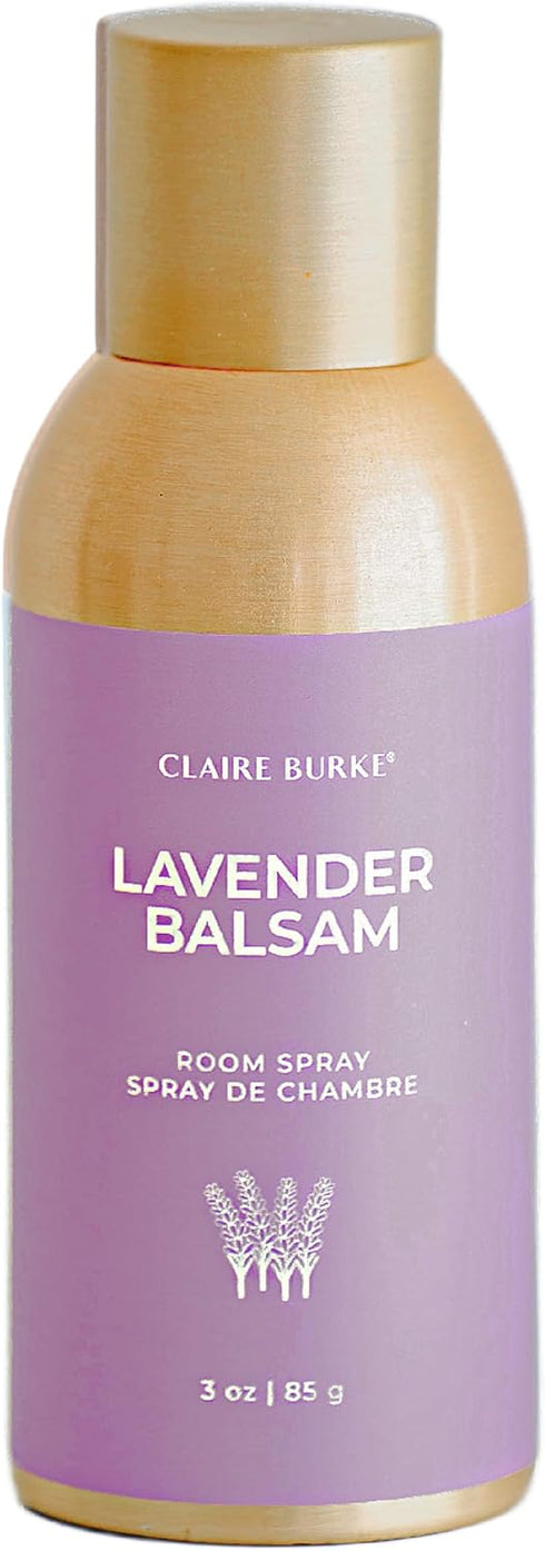 Claire Burke Lavender Balsam Room Spray, Air Freshener for Home and Bathroom, 3 oz