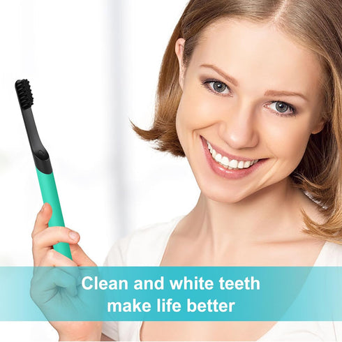 4-Count Black Electric Toothbrush Replacement Heads, Compatible with Quip, Adult Refill Brush Heads