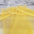100 Count Gift Organza Bags Gold Drawstring 5x7 Inch for Baby Shower, Christmas, Birthday Party Favors