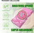 Cleaning Scrub Colored Sponge, Non-Scratch Kitchen Cellulose Dishwashing Sponge, 16Pack Biodegradable Natural Sponge