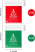 200 Pieces Clear Christmas Treat Bags, Self-adhesive Cellophane Plastic Candy Bags for Party Favors Decoration