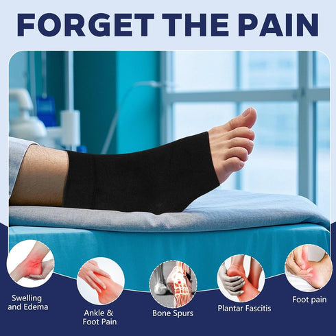 MENG YU QIAN XUN Medical-Grade Plantar Fasciitis Socks, Achilles Tendonitis Relief (Pair) Ankle Compression Sleeve
