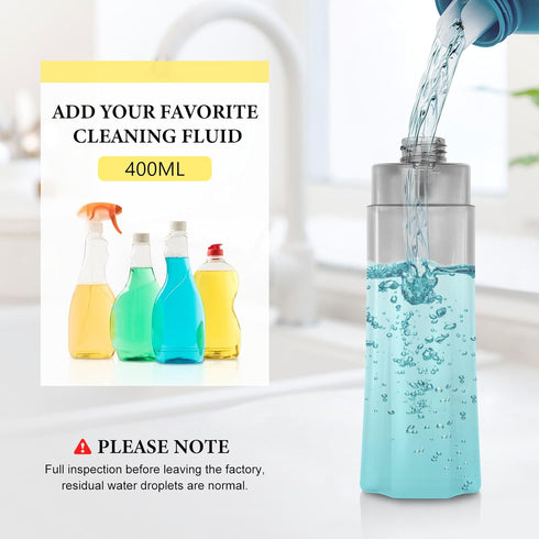 NileHome Spray Mop for Floor Cleaning, Dust Mop with 3 Pcs Washable Pads and 400ml Refillable Bottle Floor Mop for Household or Commercial Use Wet Mop for Hardwood Laminate Tile Ceramic