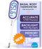 iProven Basal Body Thermometer with Backlight, High Precision BBT for Ovulation Tracking, 30 Memory Recall