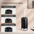 Sytem-60ml Waterless Essential Oil Car Diffuser with Color LED Voice Ambient Light,Mini and USB Cold Mist Aromatherapy