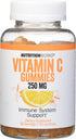NutritionWorks Vitamin C 250 mg Gummies, Supports Immune Health, 60 Gummies with Potent Antioxidants