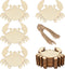 Zontween Unfinished Crab Wooden Tag Hanging Wood Sea Animals Wood Cutout Blank Wood