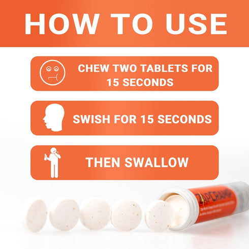 Muscle Cramp Tablets - Chewable Electrolyte Tablets for Body and Leg Cramps Relief - 12 Tablets