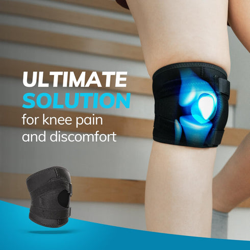 BraceAbility Plus Size Patellar Tracking Short Knee Brace - XXXL Support Sleeve for Post Kneecap Dislocation