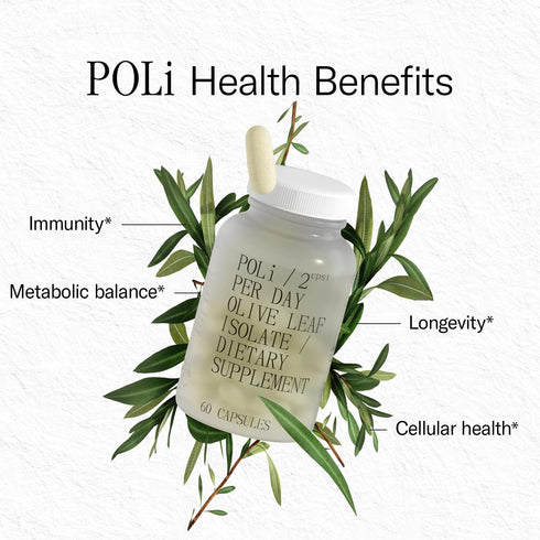FOREVER YOUNG Olive Leaf Extract Supplement, 10mg Hydroxytyrosol, 100mg Oleuropein, 60 Vegan Capsules for Immune Support