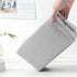 Leather Makeup Bag for Purse Travel, Portable Small Cosmetic Organizer for Women with Zipper