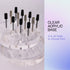 PANA Round Transparent Acrylic Nail Drill Bit Holder Display Organizer Stand - 12 Holes Clear for Manicure Tools (Drill