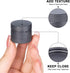 Small Pill Case, Metal Waterproof Pill Box, Round Aluminum Alloy Storage Organizer for Vitamins (Gray)