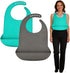 varlldibao 2 Pack Adult Bibs for Men & WomenAdjustable Adult Silicone Bib Washable