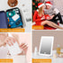 Rechargeable Travel Makeup Mirror, 72 LED Lighted Compact Slim Vanity Mirror with 3 Dimmable Lighting Modes