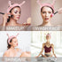 Light Pink Snail Face Wash Headband Funny Skincare Spa Headband Cute Alien Puffy Makeup Headbands for Women Stretchy Antenna Eyes Hair Wrap Hair Band for Washing Face Hair Accessories