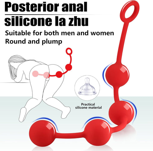 jzqcsping 20pcs Set Anal Plug Adult Sex Toys,BDSM Bondage Sex Restraints with Dildo Anal Toys and Anal Beads Butt