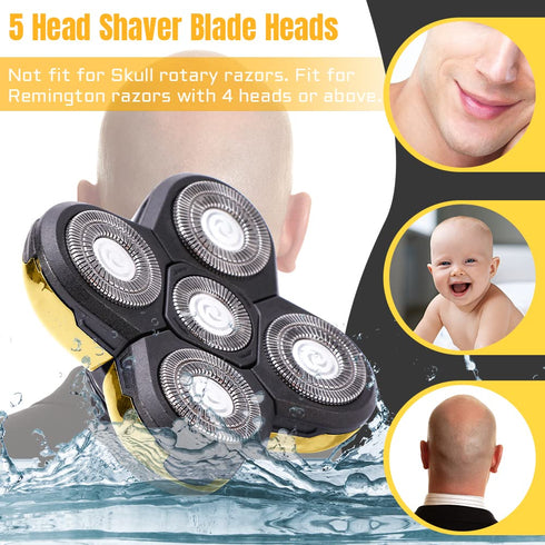 Shaver Blade Heads | 5 Heads Beard Cutter Replacement Blades for Electric Razor