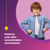 Kids Multivitamin with Iron Gummies, Chewable Iron Gummy Vitamins for Focus Aid and Natural Energy Support