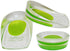 2 Pack KidSole Shock Absorbing Gel Heel Cups, Lightweight for Kids with Sensitive Heels, Green, Size 11-2