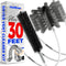 Holikme 30 Feet Dryer Vent Cleaner Kit, Flexible Lint Brush with Drill Attachment, Extends for Easy Cleaning, Grey
