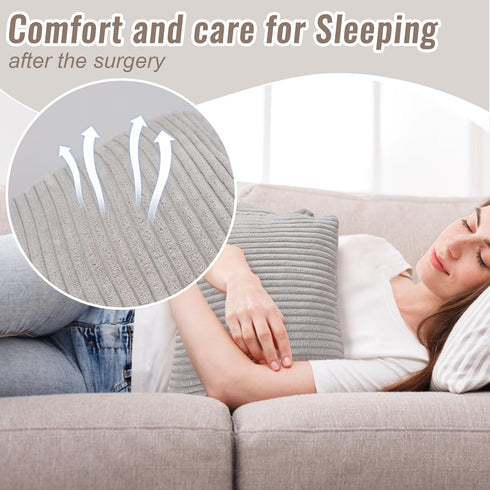 Tummy Pack Hysterectomy Recovery Pillow, Cotton Post-Surgery Cushion for Abdomen C-Section, Tuck Lumpectomy, Myomectomy