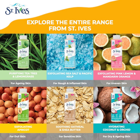 St. Ives Soothing Body Wash Moisturizing Cleanser Oatmeal & Shea Butter, 16 oz