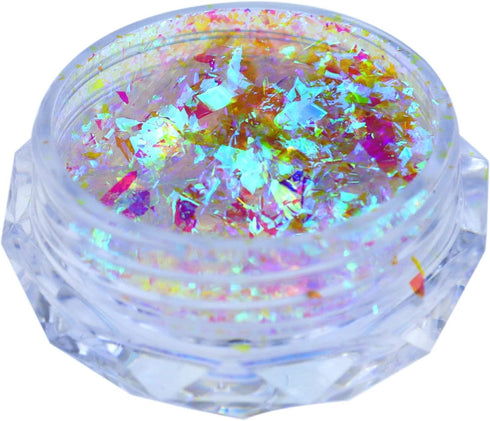 Nail Glitter for Nail Art, Chameleon Flakes, Holographic Nail Powder Set, 6 Boxes Nail Art Design Kit for Women
