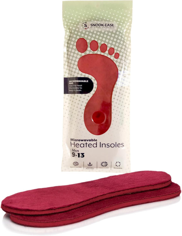 Snook Ease Heated Insoles Shoe Warmer Inserts - Foot & Toe Warmers