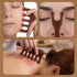 Yiyiring 6 Set Pcs Natural Wooden Scalp Massager Comb Tool with Flocked Storage Bag Scalp Massage Tool for Stress