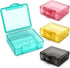 TecQach Small Pill Box 4 pcs,Cute Travel Pill Organizer Case Mini Tiny Clear