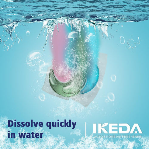 Ikeda scents 3 1 30Counts 10g 10.5 oz 1 PACK Ikeda Laundry Detergent Pods | in Aroma Enhance Forest Scent | Fragrance