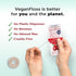 Eco-Dent VeganFloss Dental Floss, Waxed, Cranberry-Aloe, 100 Yds, Recyclable Cardboard Packaging, Pack of 6