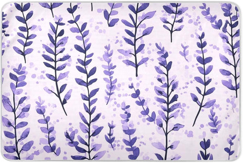 miaozhen Lavender Floral Extra Large Resuable Toddler Mattress Pads Soft Absorbent Baby Diaper