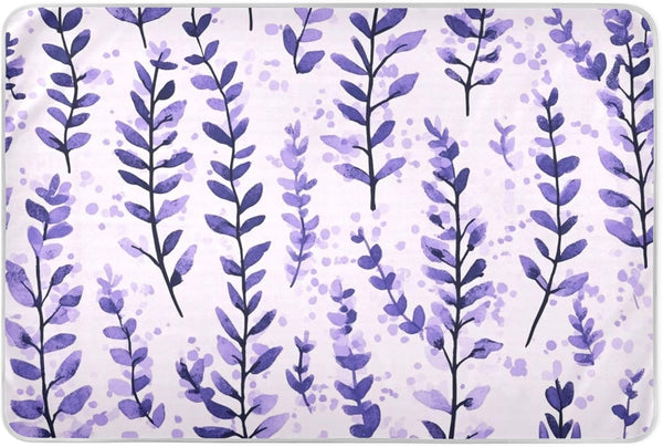 miaozhen Lavender Floral Extra Large Resuable Toddler Mattress Pads Soft Absorbent Baby Diaper
