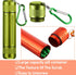 3 Pieces Portable Sealed Metal Container Bottles, Waterproof Travel Jars with Key Chain (3 Colors)