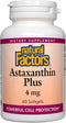 NATURAL FACTORS Astaxanthin Plus | 4mg, 60 Capsules for Antioxidant Support