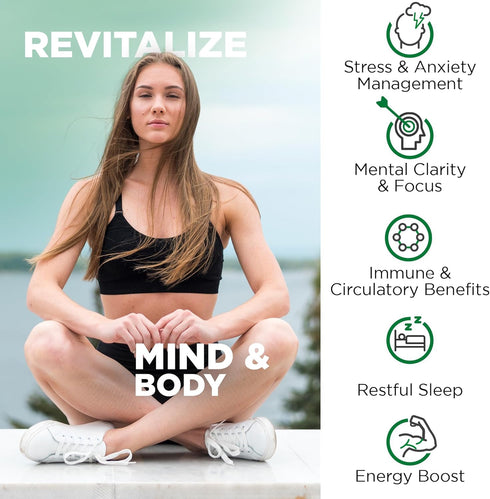 Nutrivein Organic Ashwagandha Capsules 1600mg with Black Pepper Extract - 120 Vegan Pills for Stress Relief & Immune