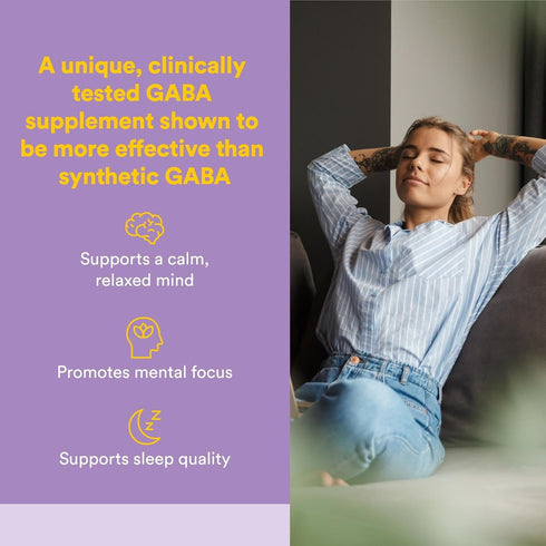 Natural Factors Stress-Relax Chewable Pharma GABA 100 mg, 60 Tablets, Tropical Fruit Flavor