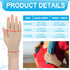 Woanger 2 Pairs Seamless Lymphedema Compression Gloves 20-30 mmHg Fingerless Gloves