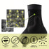 Adjustable Foot Socks - Ankle Brace Compression Support Sleeve with Silicone Gel for Joint Pain Recovery (Black-Large)