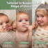 Set haakaa Training Toothbrush Oral Care Kit, Soft Silicone Toothbrush for Baby, Infants, Toddlers & Kids, Blush