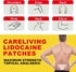 4% Lidocaine Pain Relief Patch, 15 Count, 3.9” x 5.5”, Maximum Strength Gel Patches for Back Knee Neck Joint Ache Muscle Soreness, Portable Heating Pad, Multi-Purpose Heat Wraps