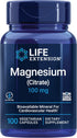 Life Extension Magnesium Supplement 100 mg, Citrate for Heart, Bone Health, Immune Support, 100 Veg Capsules