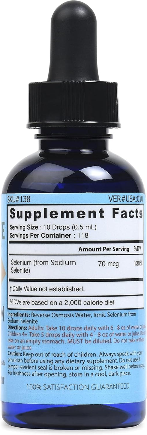 Good State Liquid Ionic Minerals - Selenium Ultra Concentrate - 10 drops equals 70 mcg (100 servings)